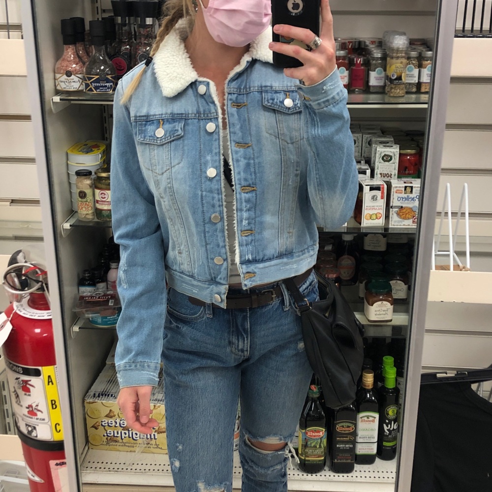 Sherpa denim jacket